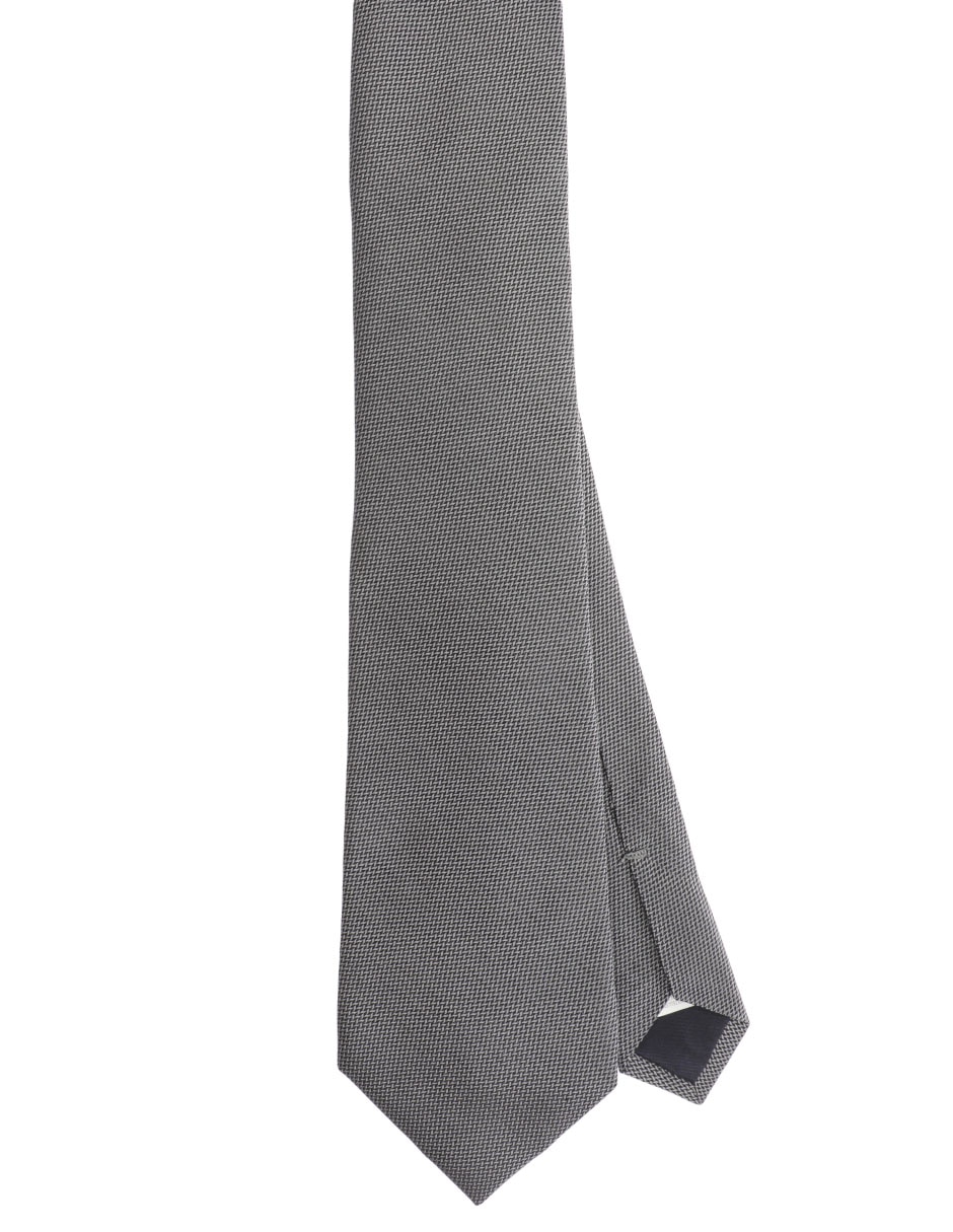 Corbata regular de seda estampada para hombre
