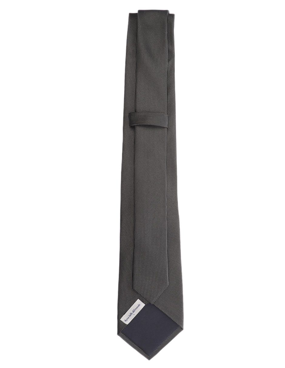 Corbata regular de seda estampado a rayas para hombre