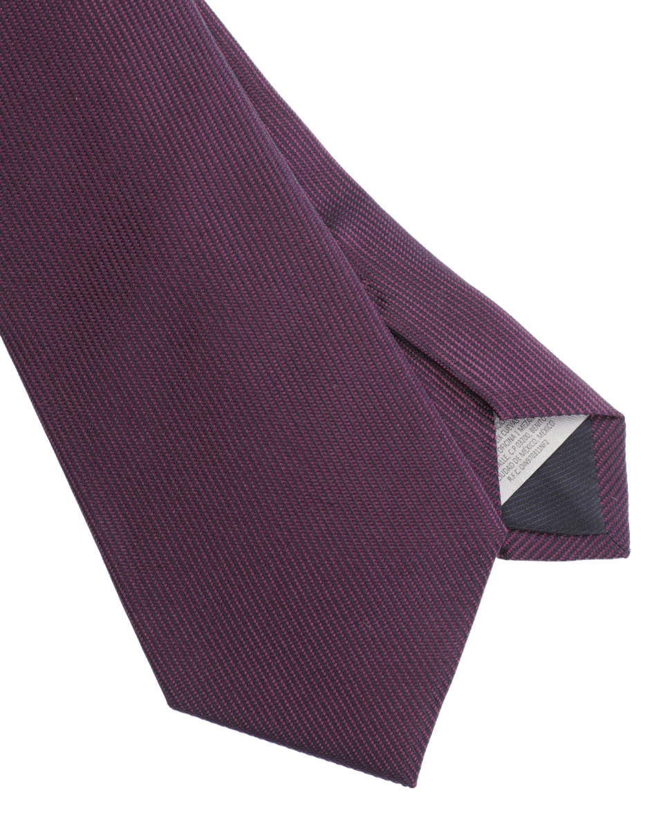 Corbata regular de seda estampado a rayas para hombre 3