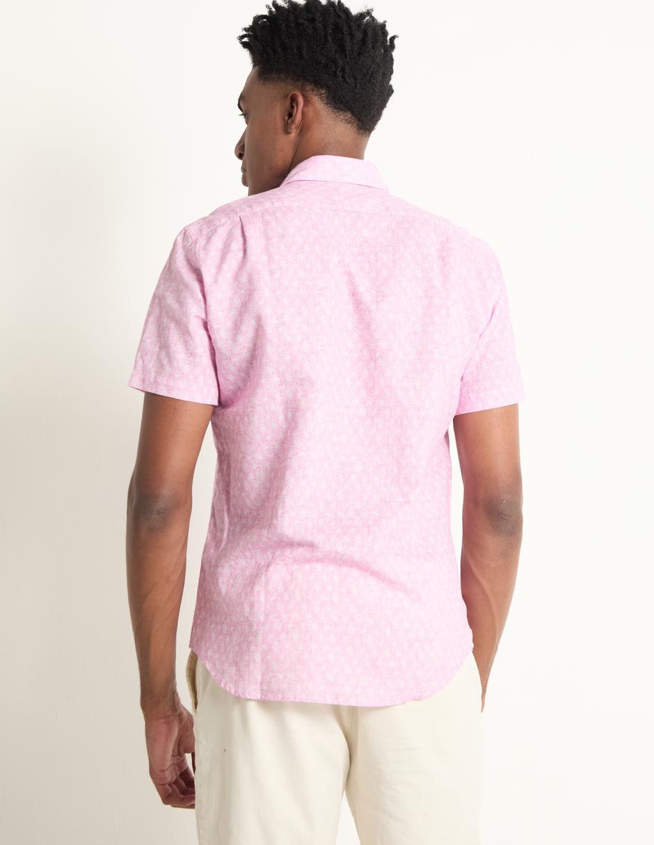 Camisa casual de algodón manga corta para hombre 2