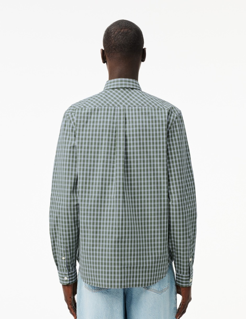 Camisa casual de algodón manga larga para hombre 3