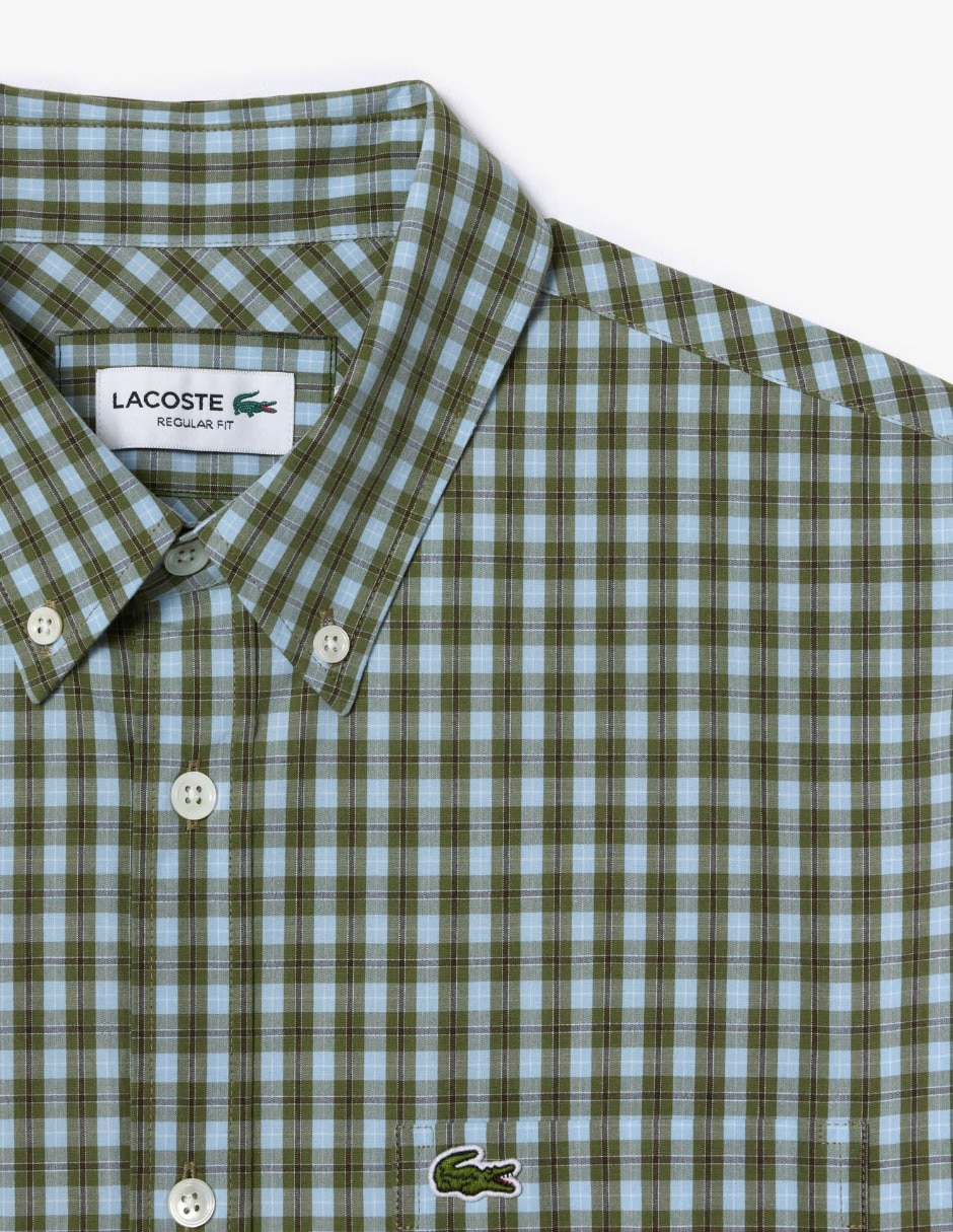 Camisa casual de algodón manga larga para hombre 5