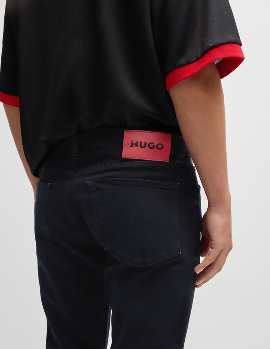 Jeans slim lavado obscuro para hombre 2