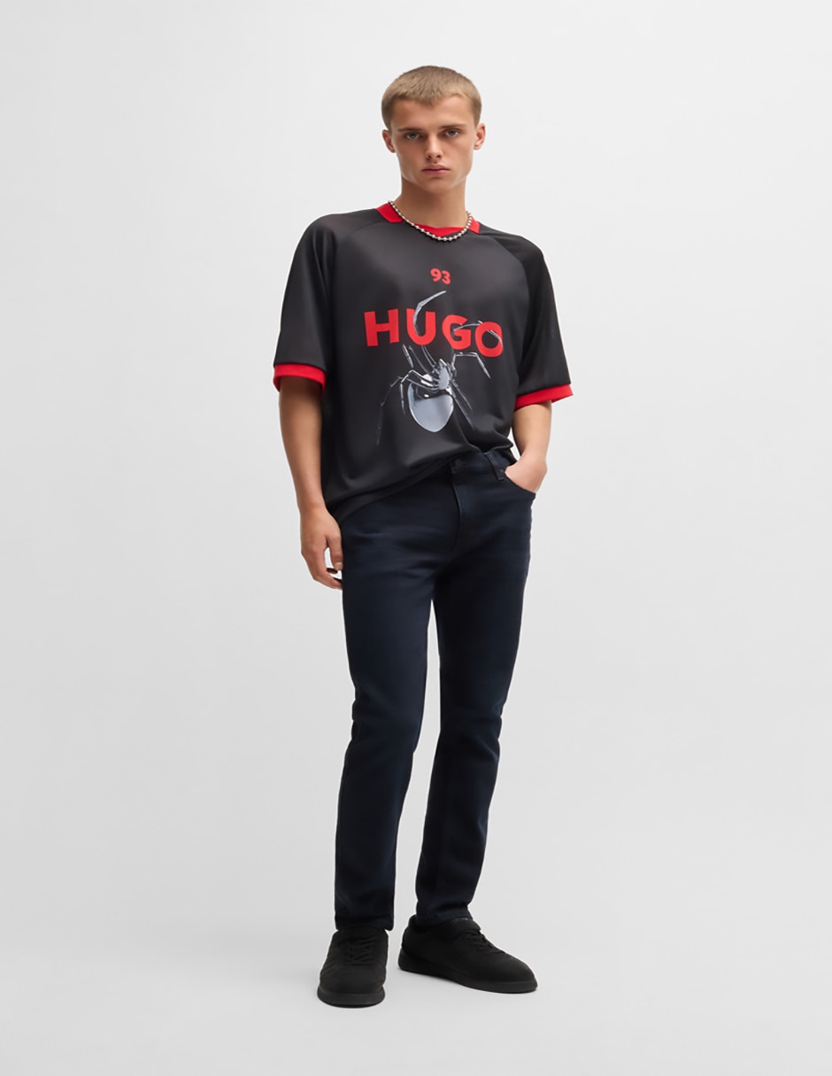 Jeans slim lavado obscuro para hombre 3