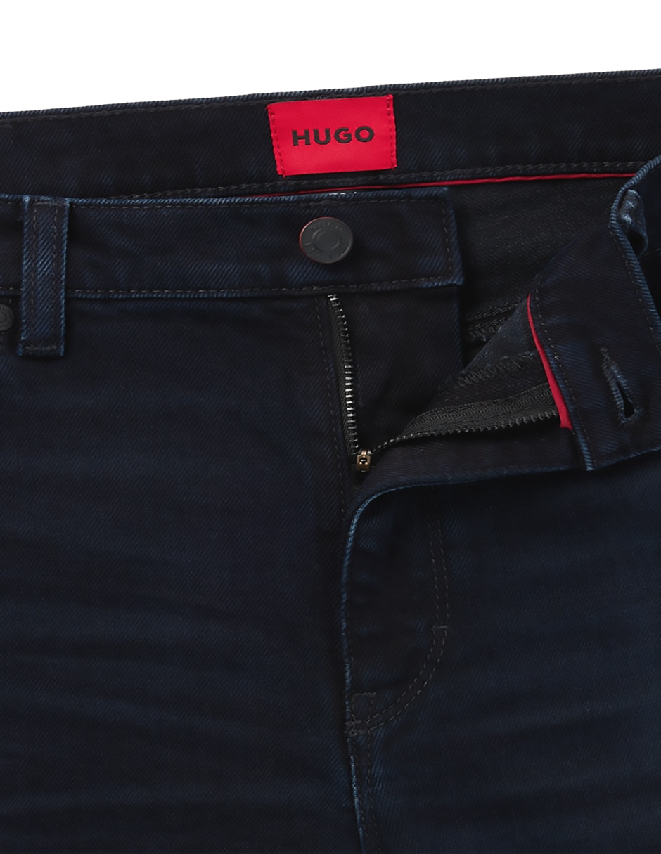 Jeans slim lavado obscuro para hombre 4