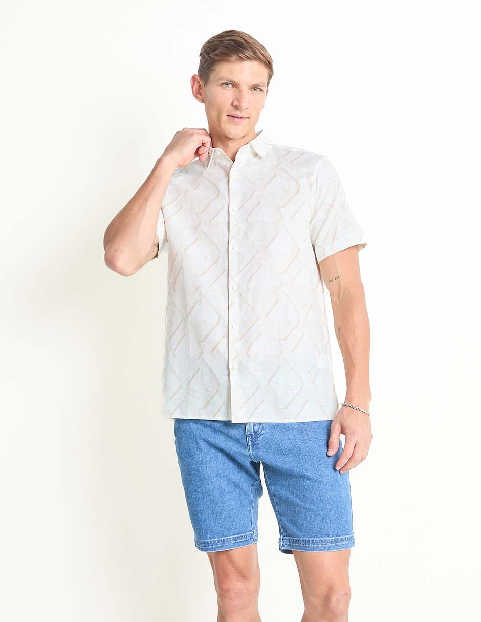 Bermuda de mezclilla para hombre