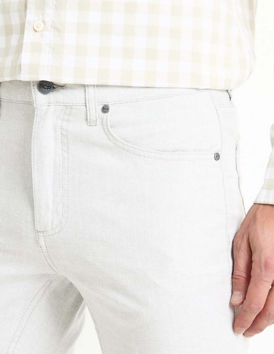 Pantalón recto de algodón para hombre 4