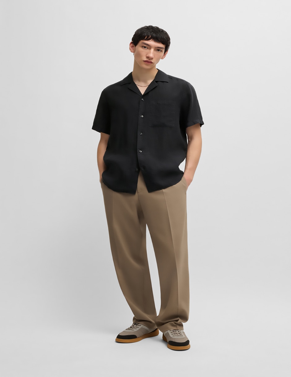 Camisa casual de algodón manga corta para hombre 3