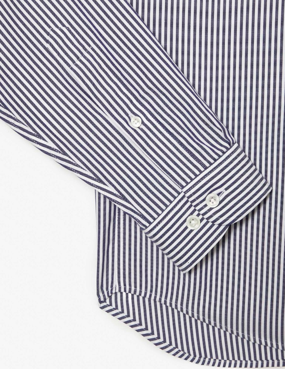 Camisa business casual de algodón manga larga para hombre 4