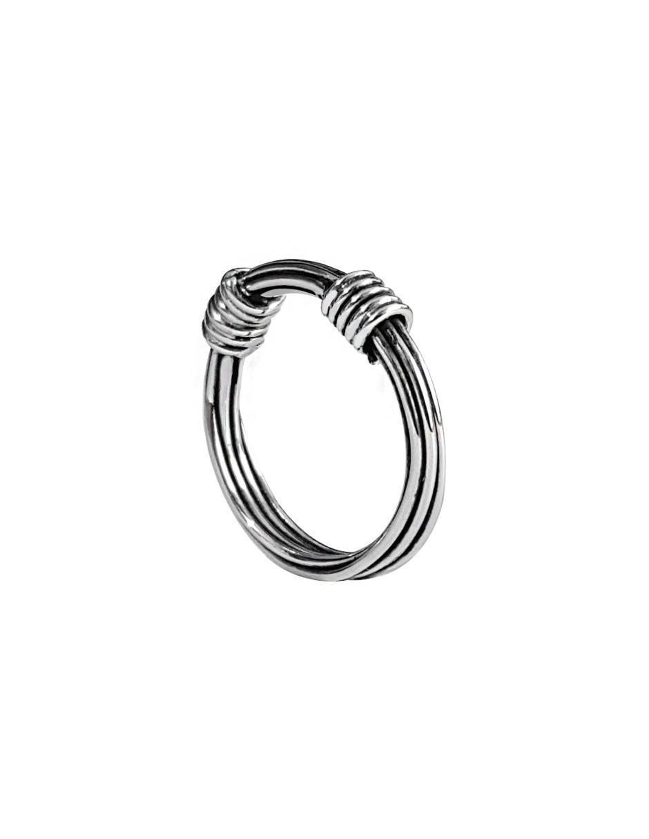 Anillo Enrique Garcia P 925 de plata brillante