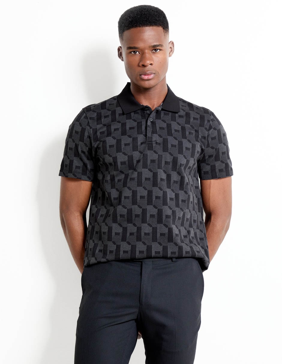 Tipo Polo Guess Liverpool Camisa Guess Negra Para Hombre Playera