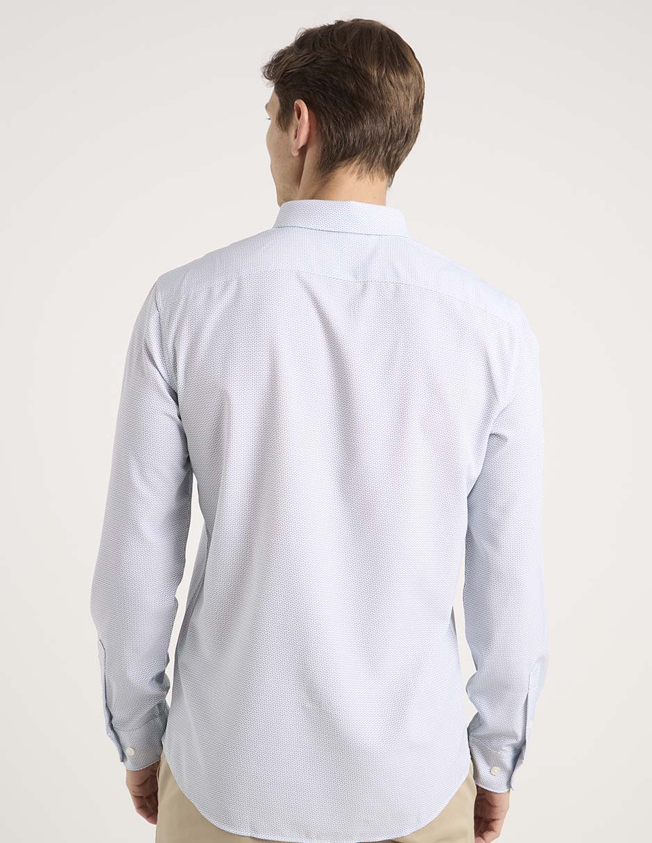 Camisa casual manga larga para hombre 2