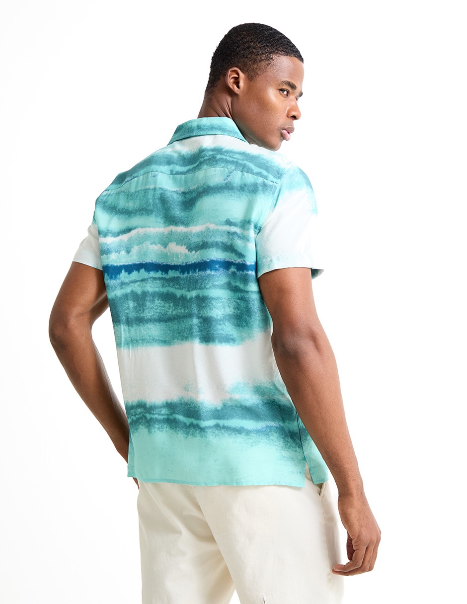 Camisa casual manga corta para hombre 2