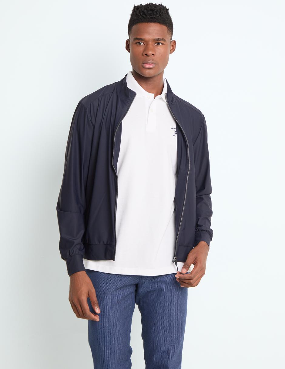 Chamarra casual con bolsillos para hombre