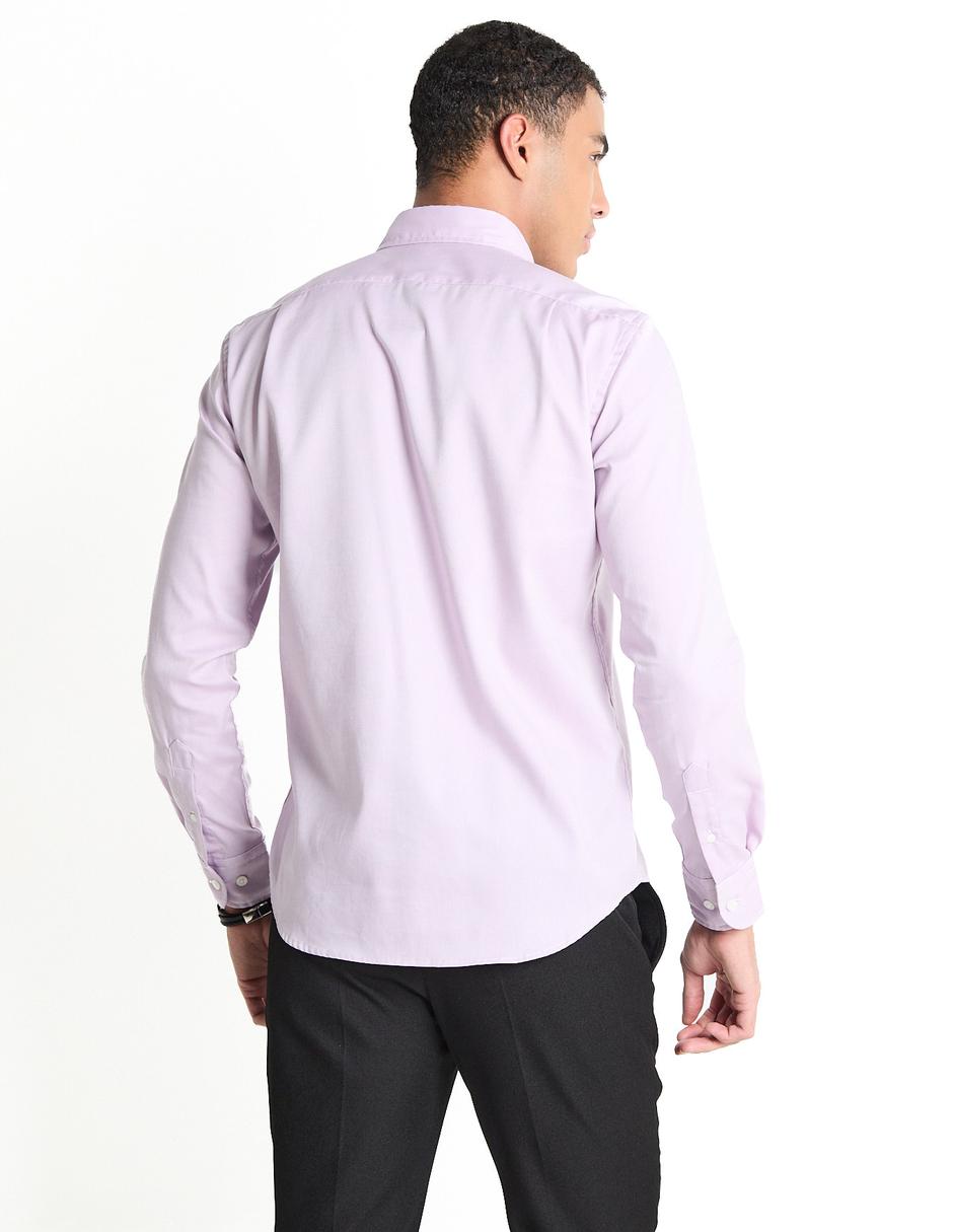 Camisa casual de algodón manga larga para hombre