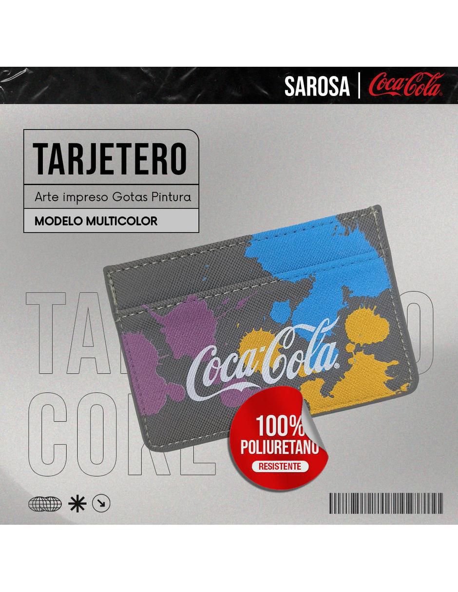 Tarjetero sarosa poliuretano coca cola coca-cola "para" (si aplica) unisex