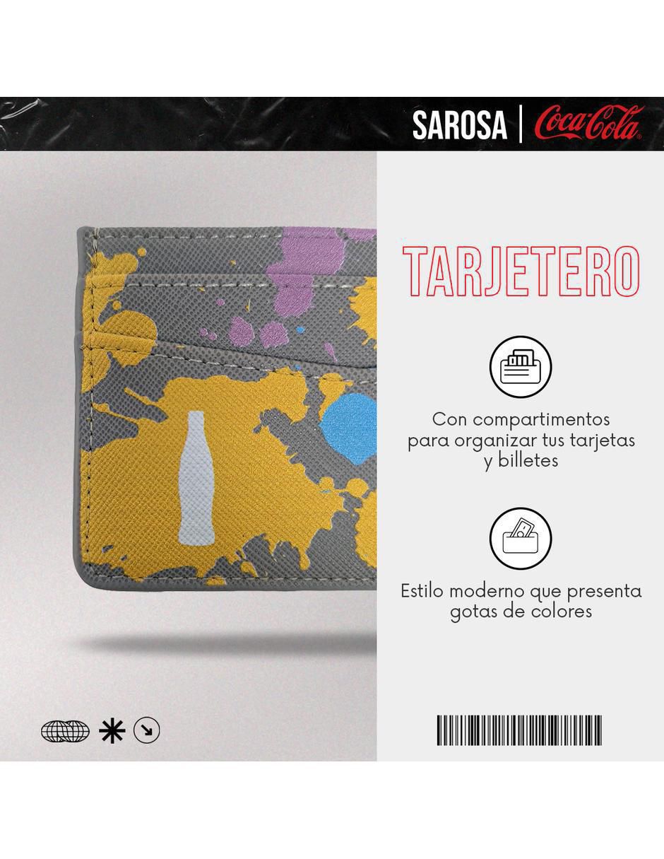 Tarjetero sarosa poliuretano coca cola coca-cola "para" (si aplica) unisex