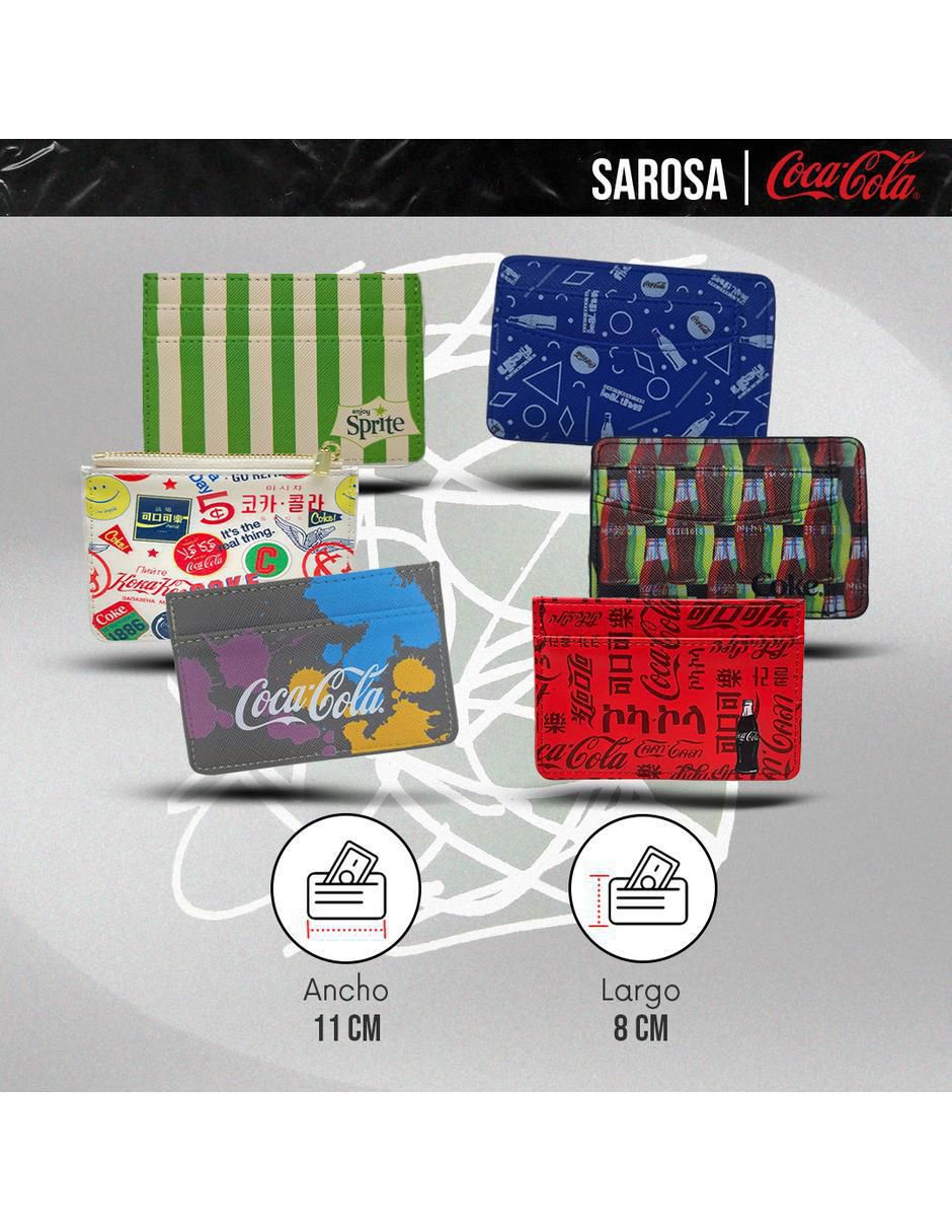 Tarjetero sarosa poliuretano coca cola coca-cola "para" (si aplica) unisex