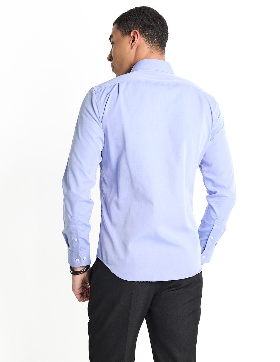 Camisa de vestir de algodón manga larga para hombre 2