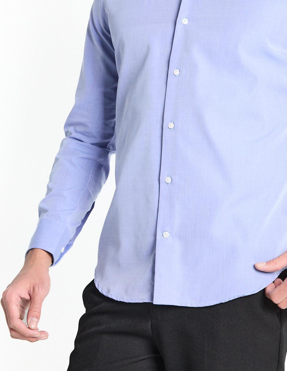 Camisa de vestir de algodón manga larga para hombre 4