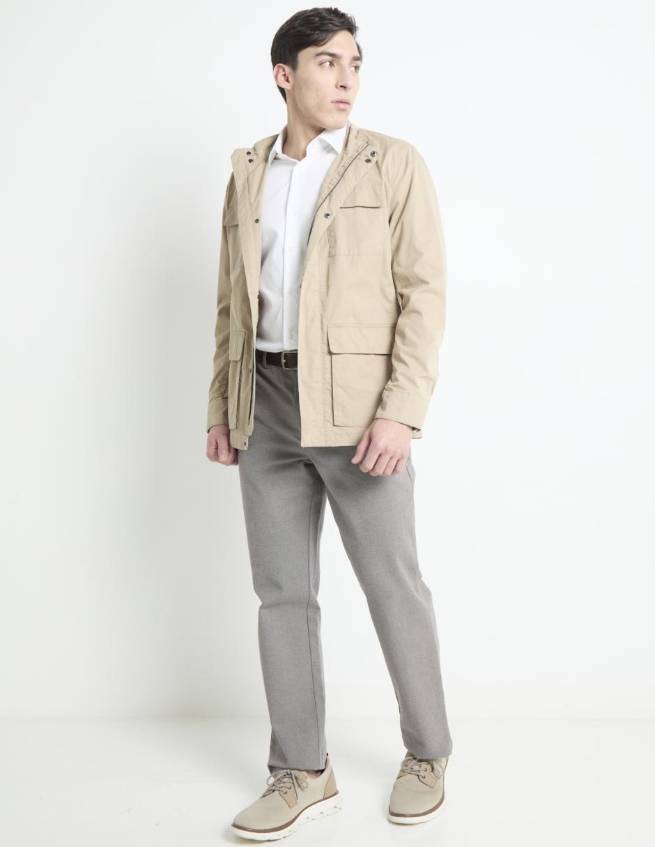 Chamarra casual con bolsillos para hombre 3