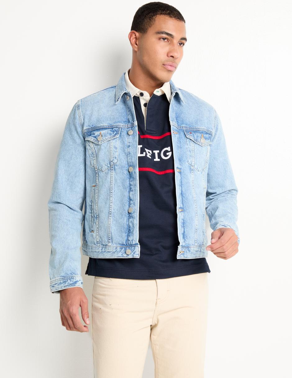 Chamarra De Mezclilla Tommy Hilfiger Hombre Chamarra Acolchada