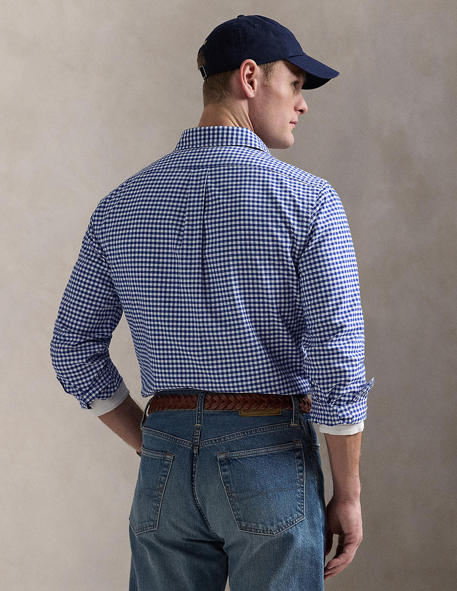 Camisa casual de algodón manga larga para hombre 2