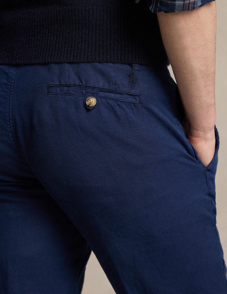 Pantalón de vestir regular de algodón para hombre 4