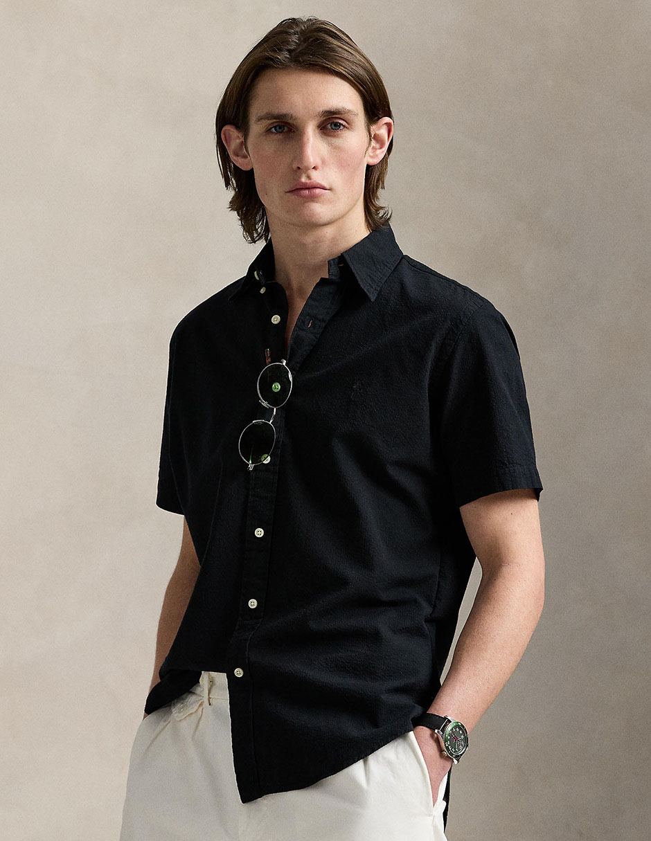 Camisa casual Polo Ralph Lauren de algodón manga corta para hombre