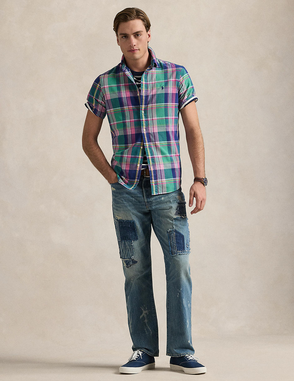 Camisa casual Polo Ralph Lauren de algodón manga corta para hombre 3
