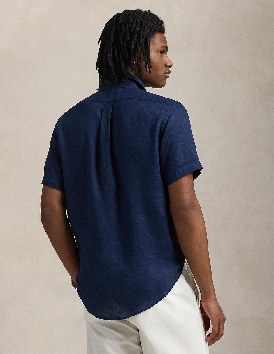 Camisa casual de algodón manga corta para hombre 2
