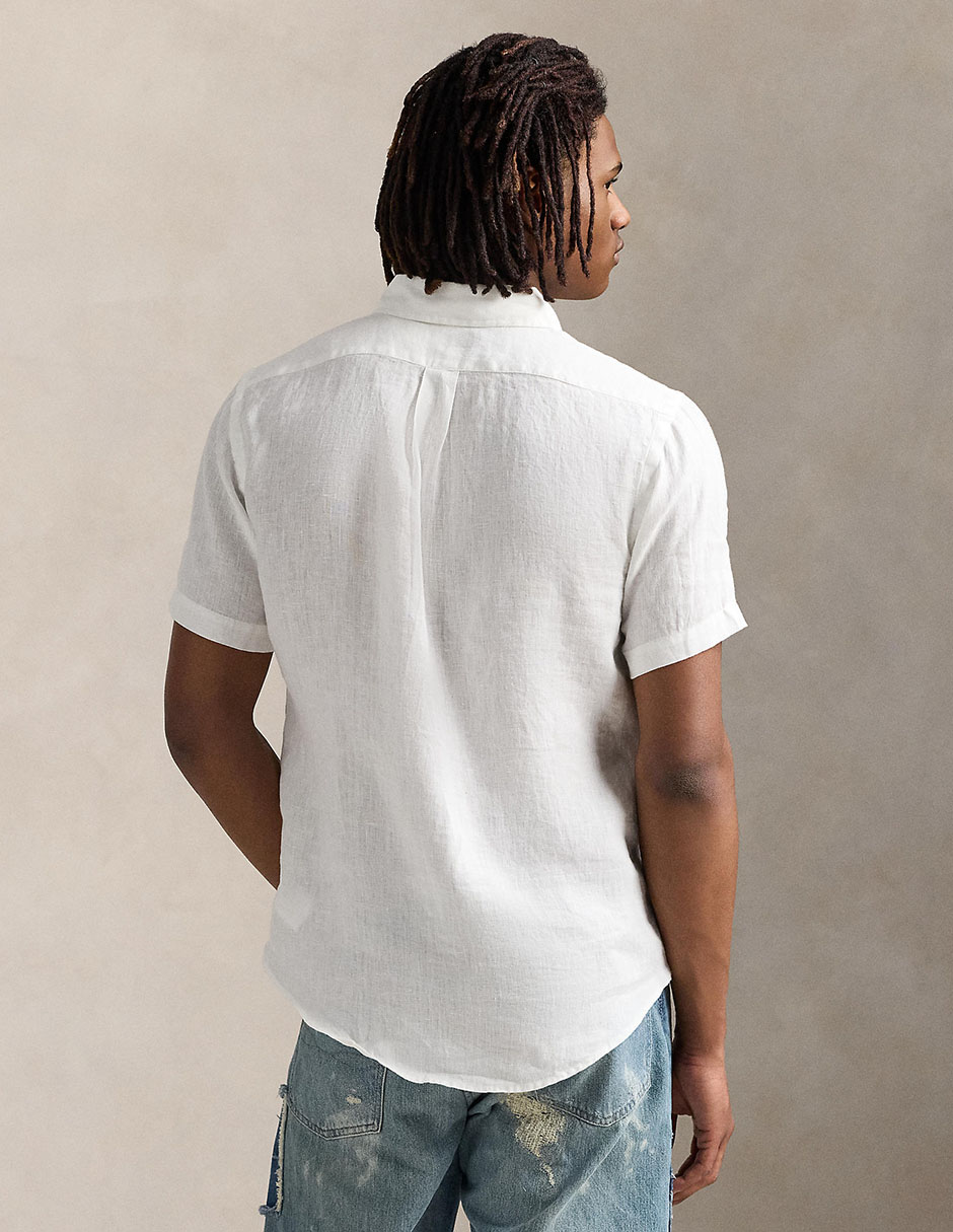 Camisa casual de algodón manga corta para hombre 2