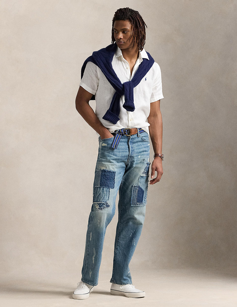 Camisa casual de algodón manga corta para hombre 3