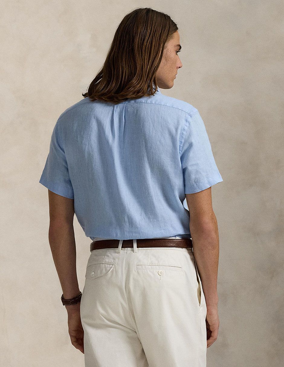 Camisa casual de algodón manga corta para hombre 2
