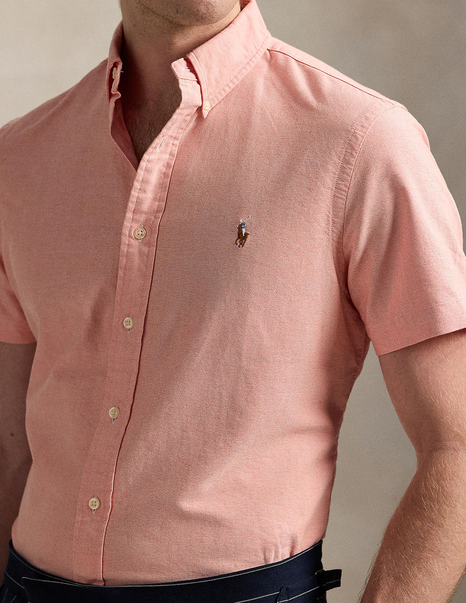 Camisa casual Polo Ralph Lauren de algodón manga corta para hombre 4
