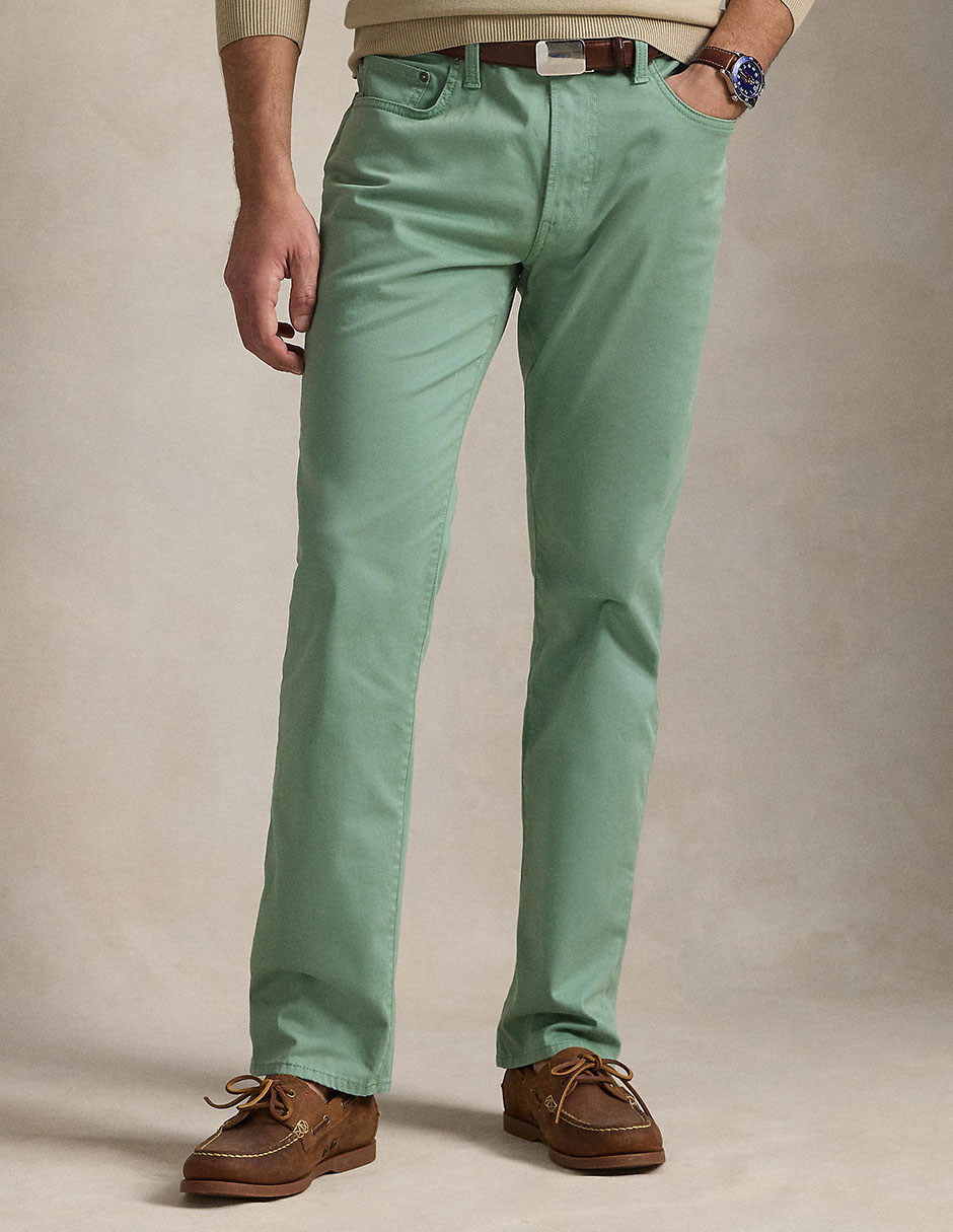 Pantalón recto de algodón para hombre