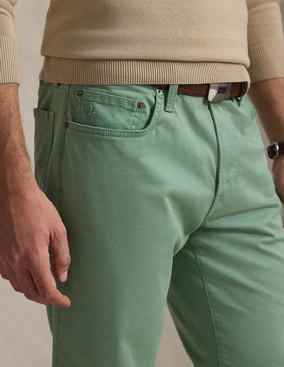 Pantalón recto de algodón para hombre 4