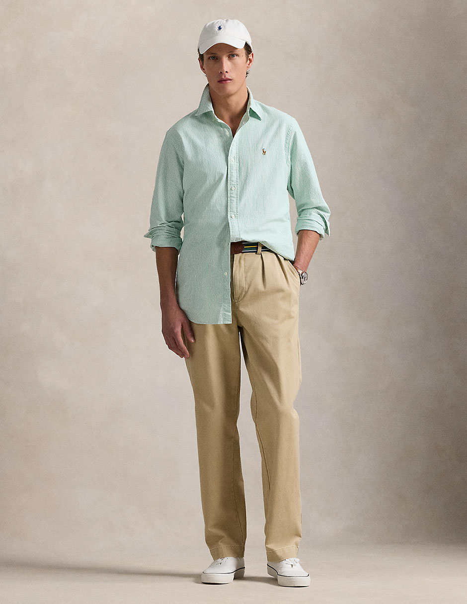 Camisa casual Polo Ralph Lauren de algodón manga larga para hombre 3