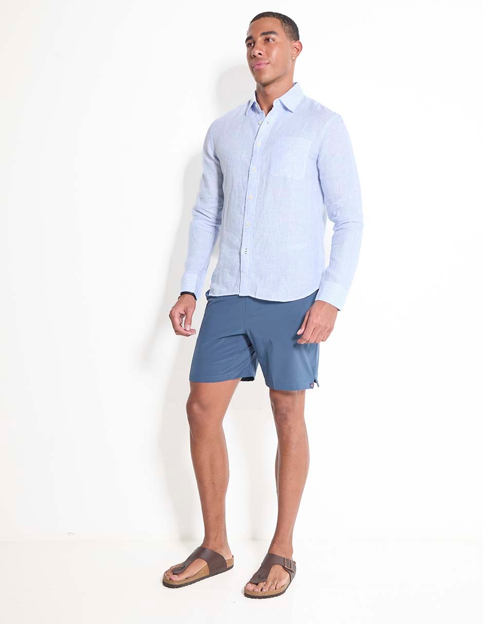 Camisa casual de algodón manga larga para hombre 3