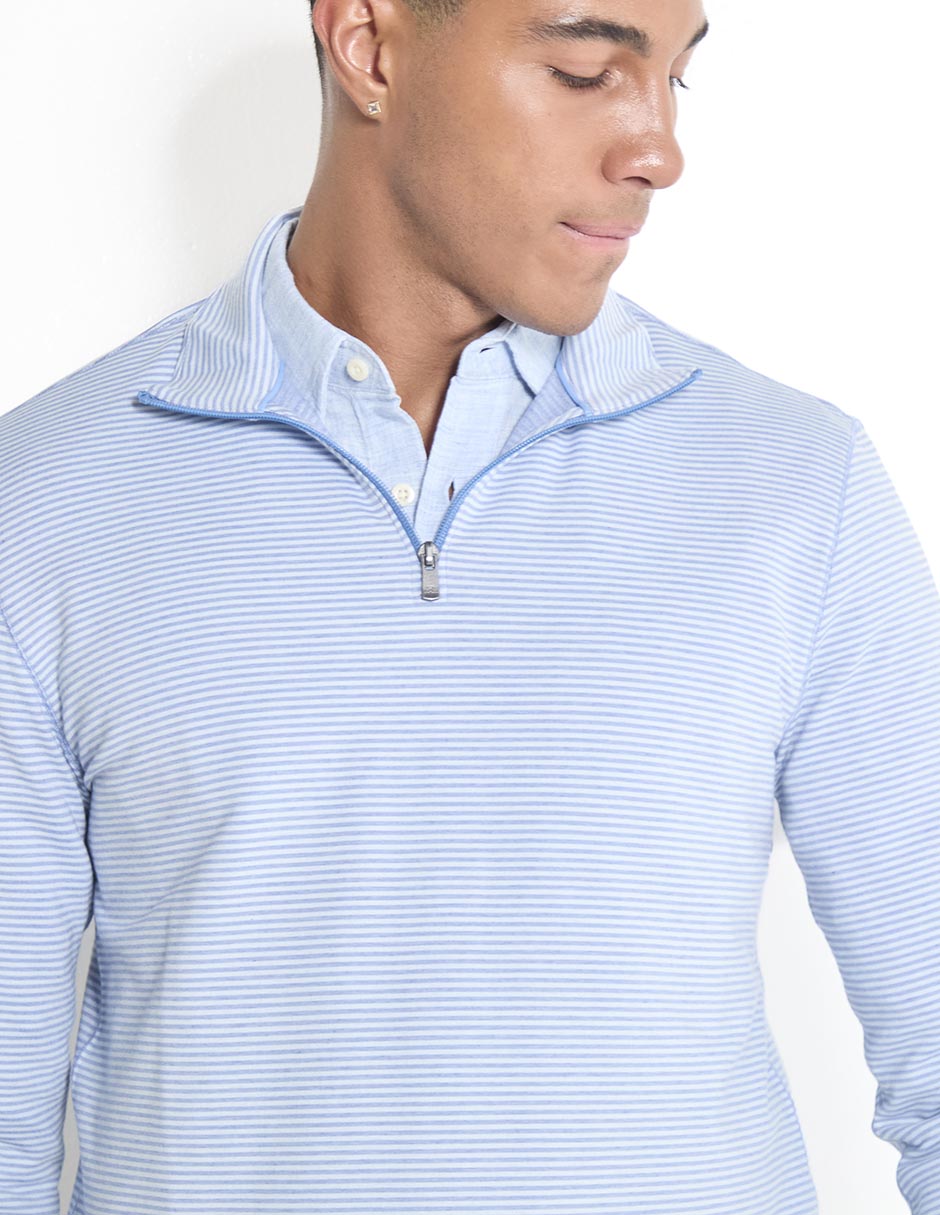 Suéter cuello con cierre para hombre 4