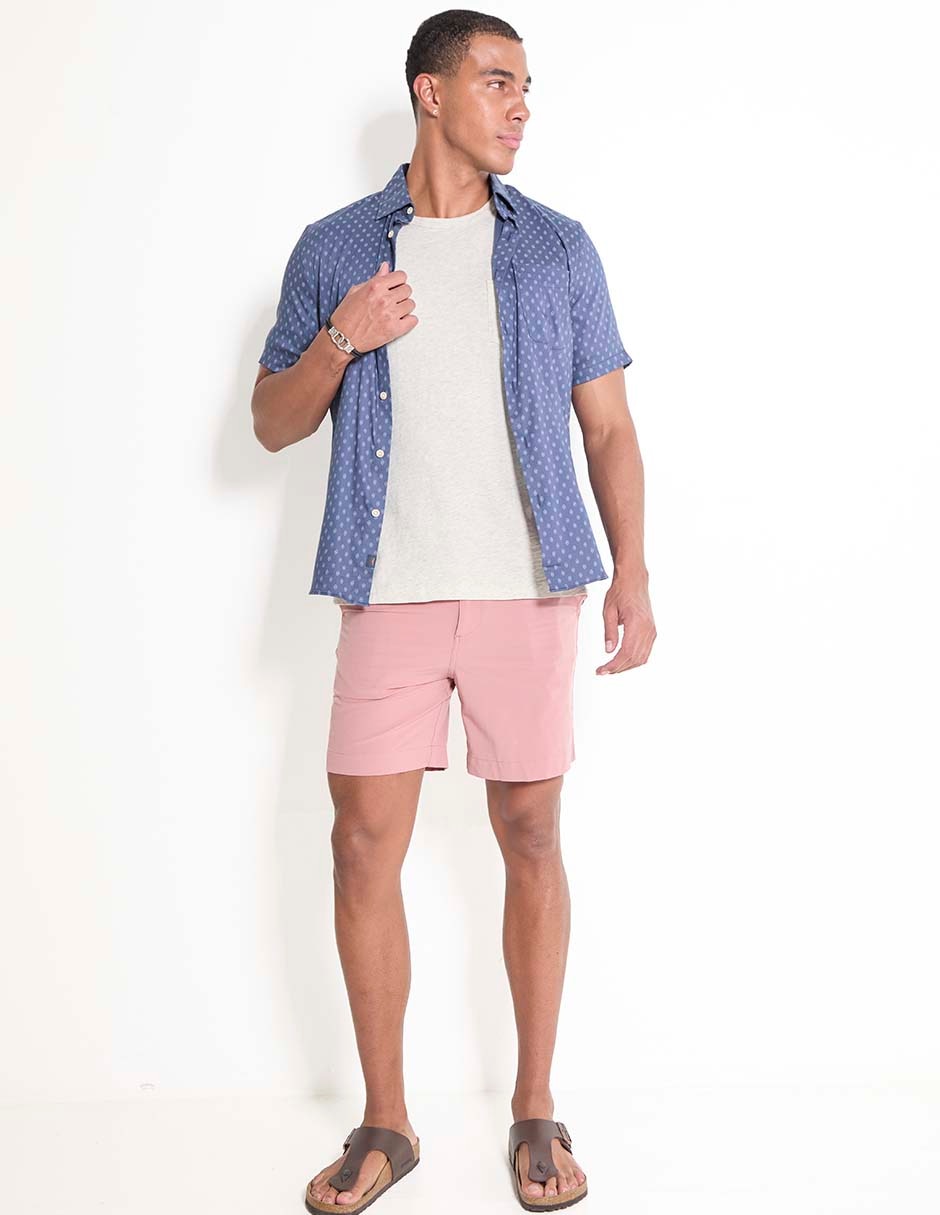 CAMISA FAHERTY MWS2507, L, AZUL MARINO