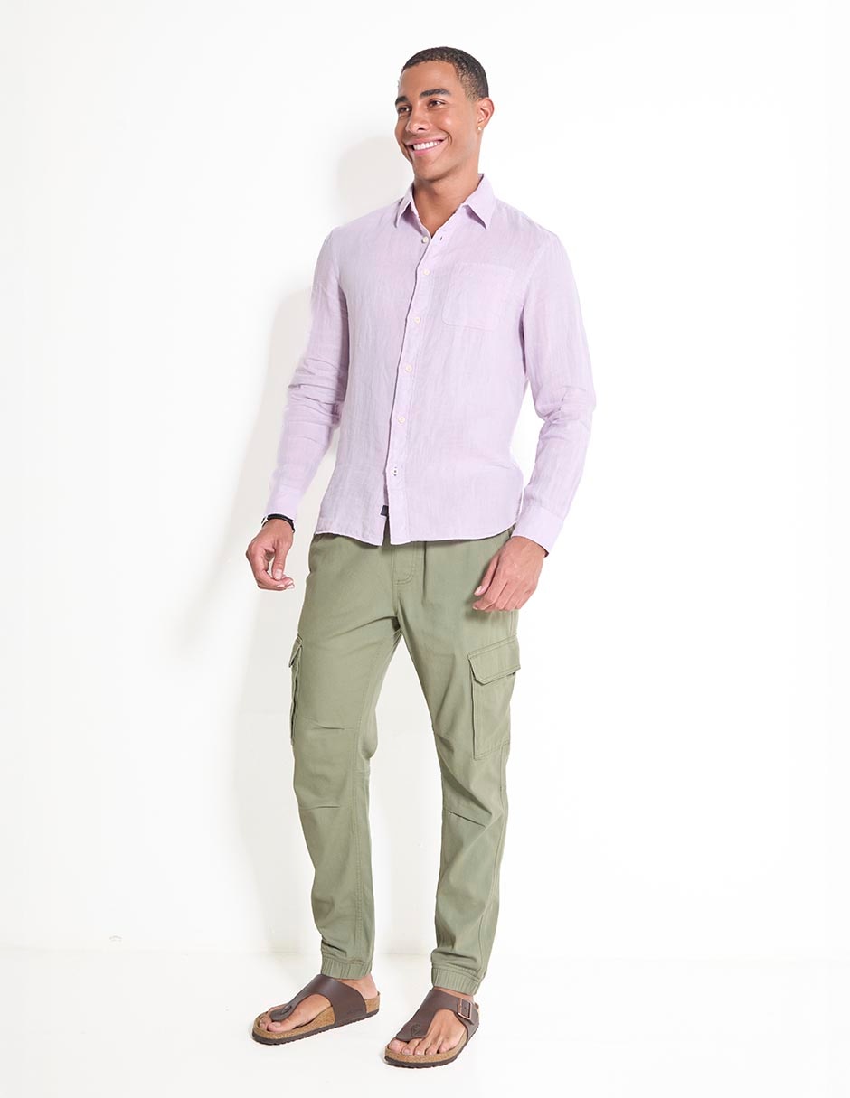 CAMISA FAHERTY MWS2511 REGU, M, MORADO