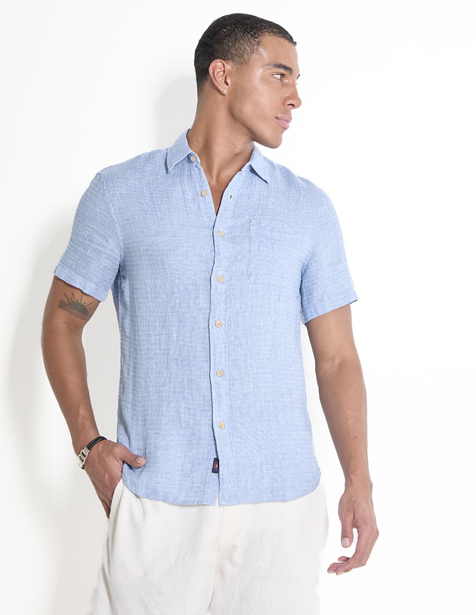 Camisa Casual De Algodón Manga Corta Para Hombre Camisa Casual De Algodón Manga Corta Para Hombre
