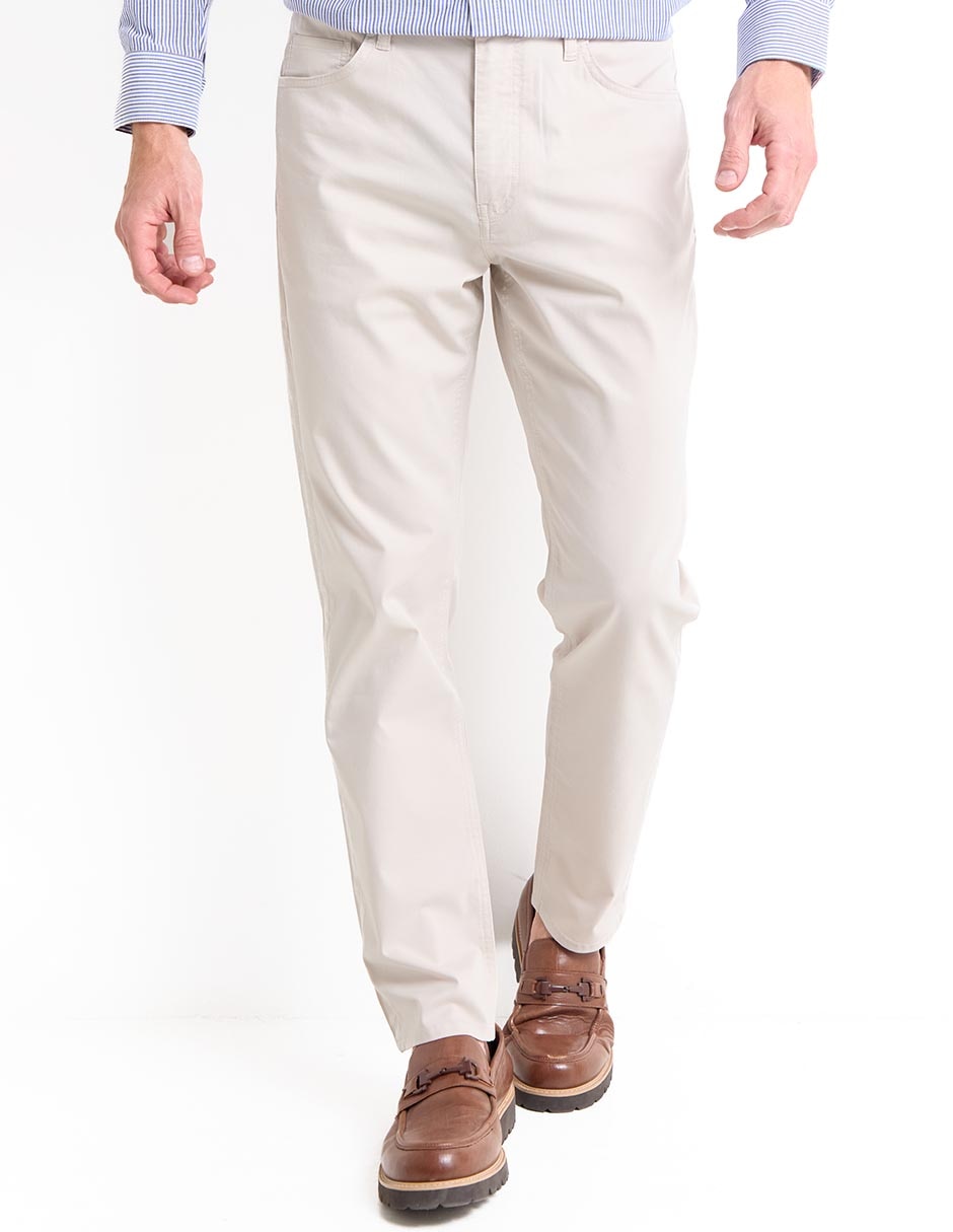 Pantalón slim de algodón para hombre