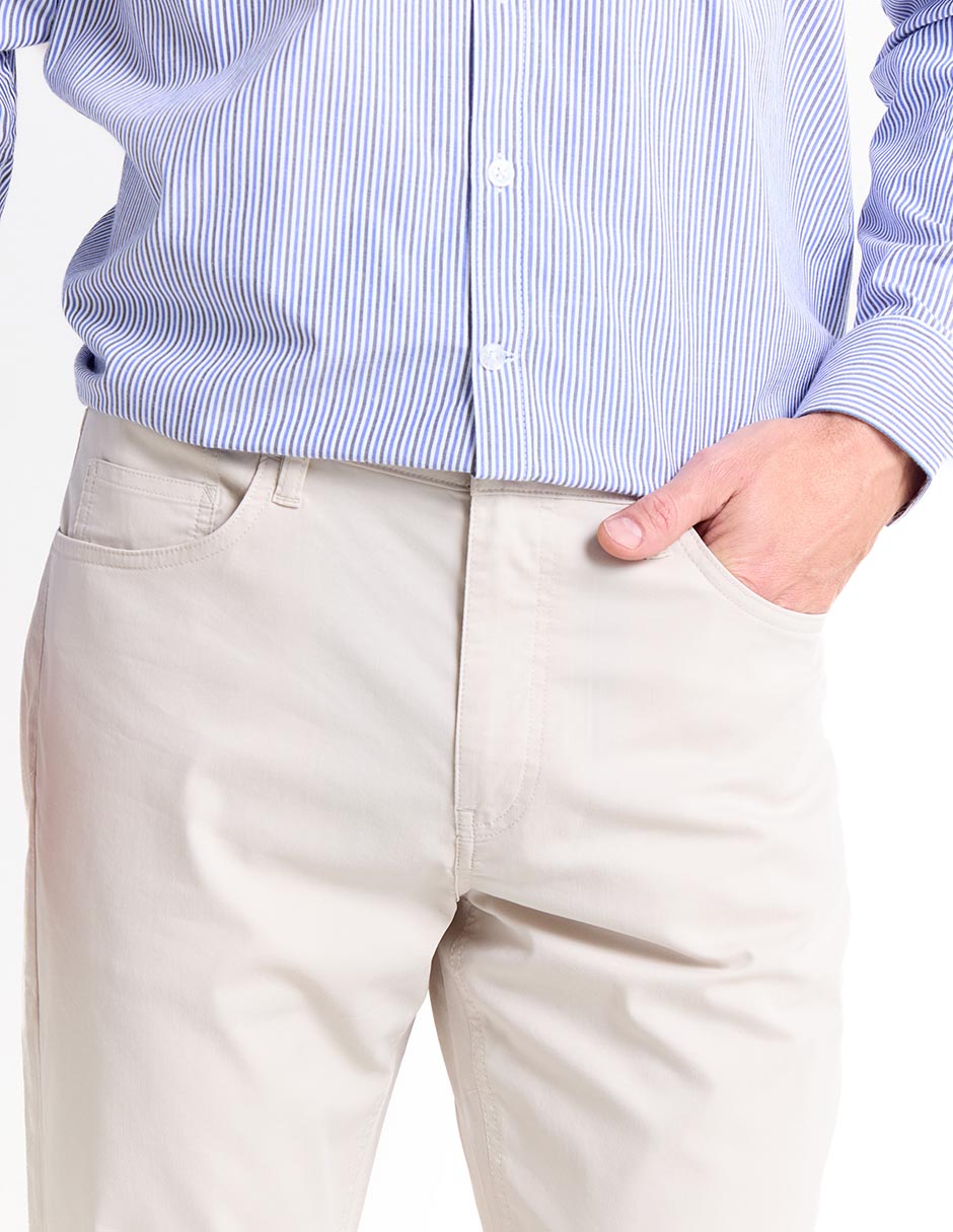 Pantalón slim de algodón para hombre 4