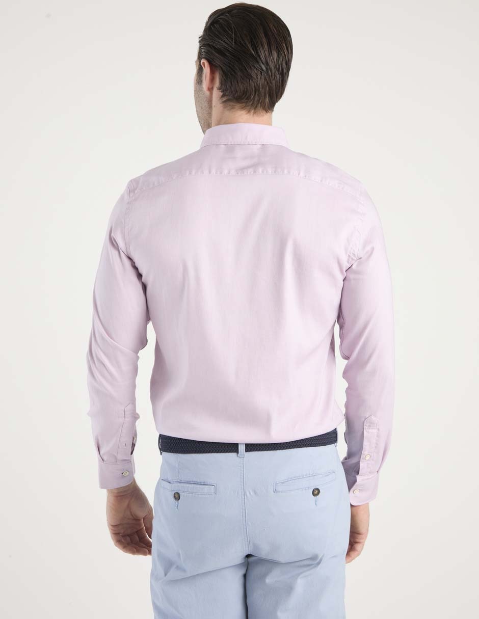 Camisa casual de algodón manga larga para hombre 2
