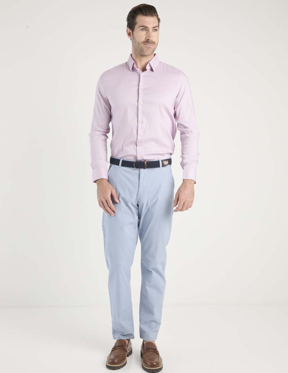Camisa casual de algodón manga larga para hombre 3