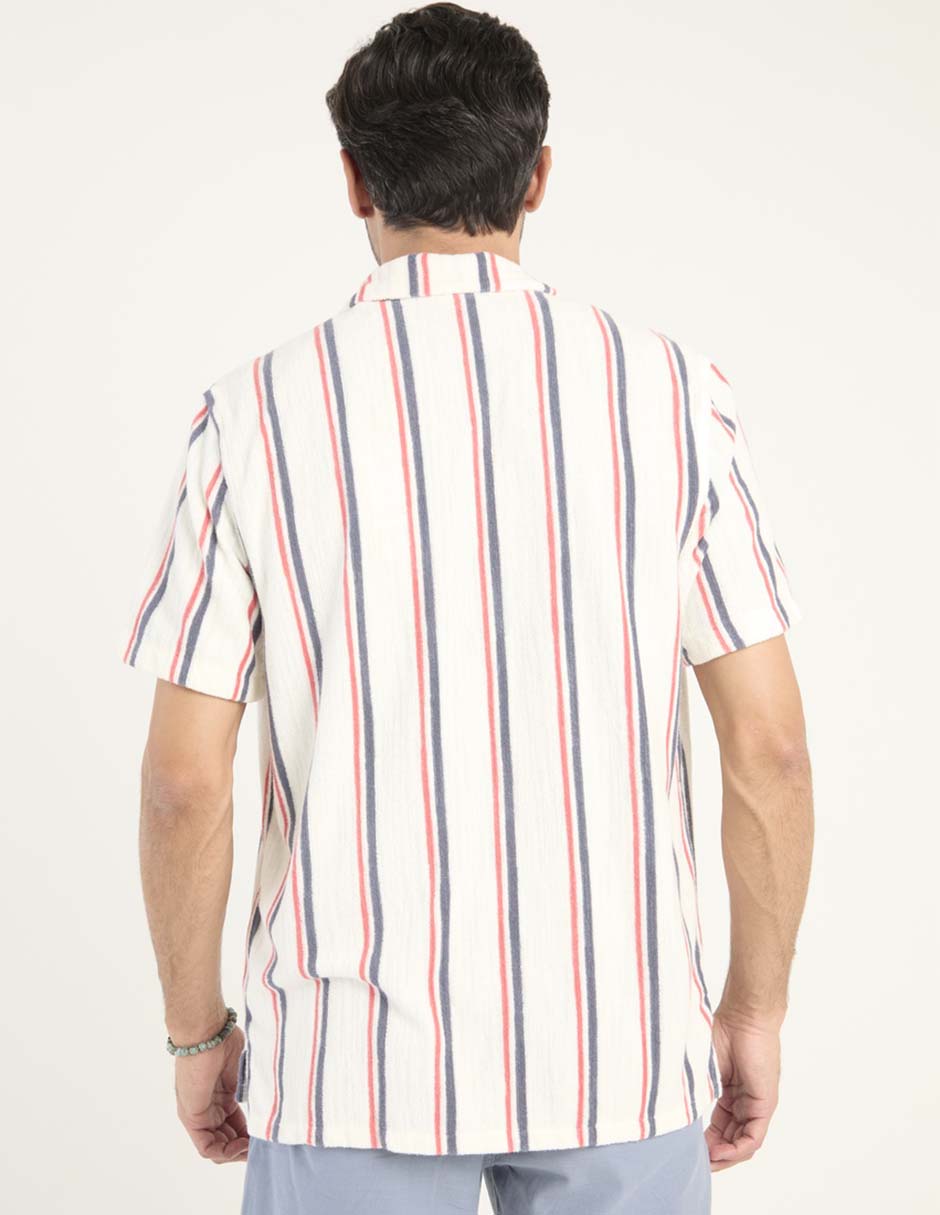 Sobrecamisa casual de algodón manga corta para hombre 2