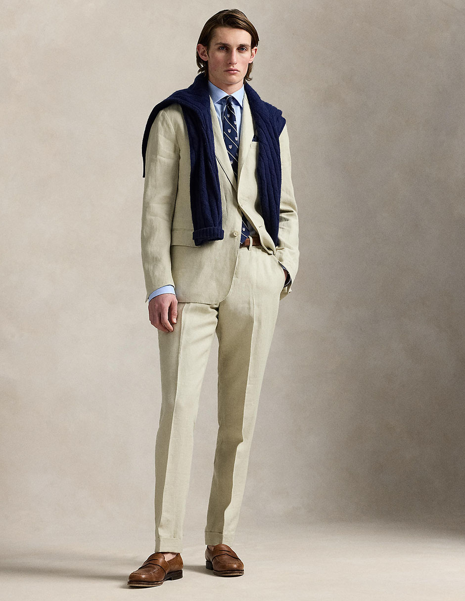 Pantalón de vestir slim de algodón para hombre 3