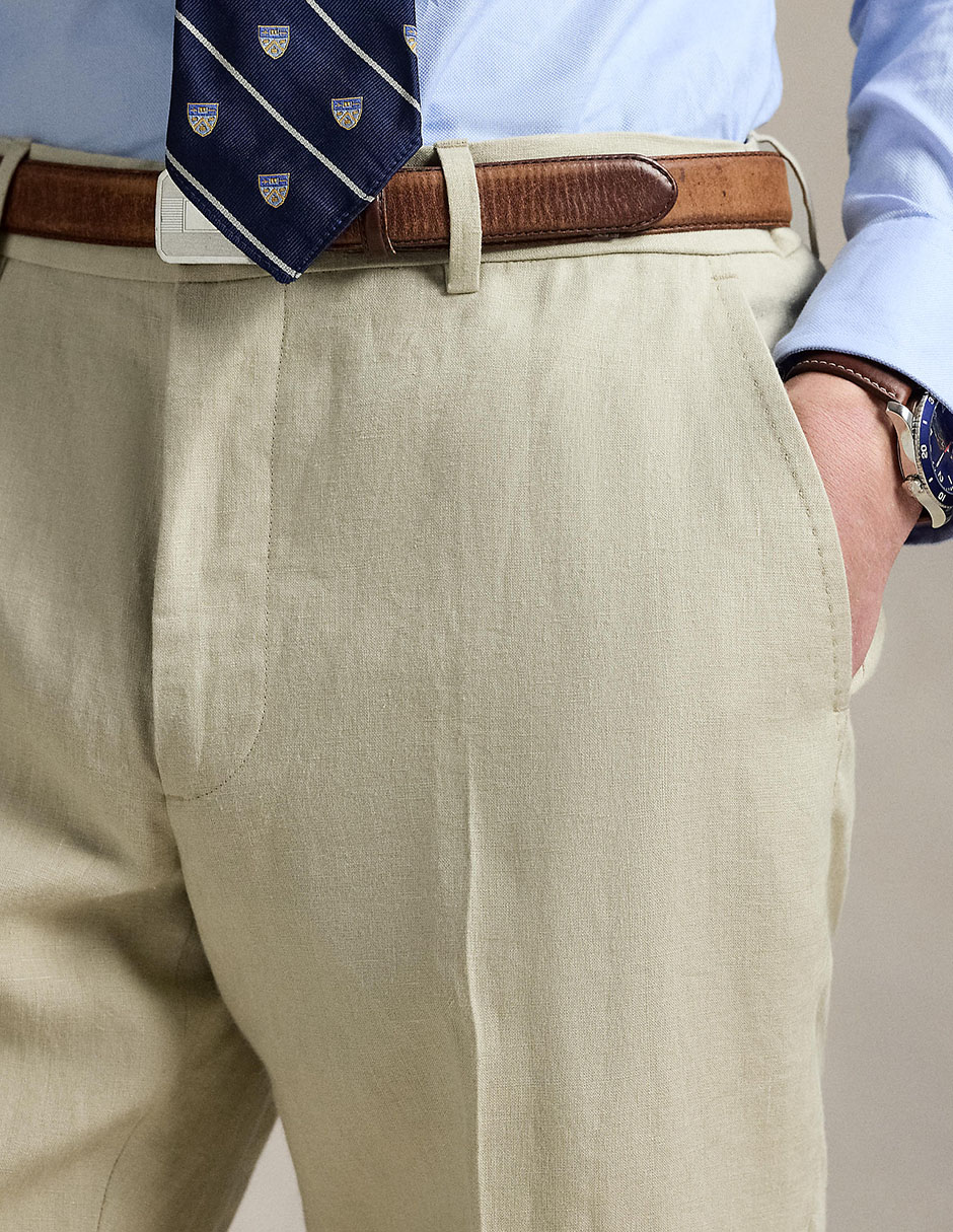 Pantalón de vestir slim de algodón para hombre 4